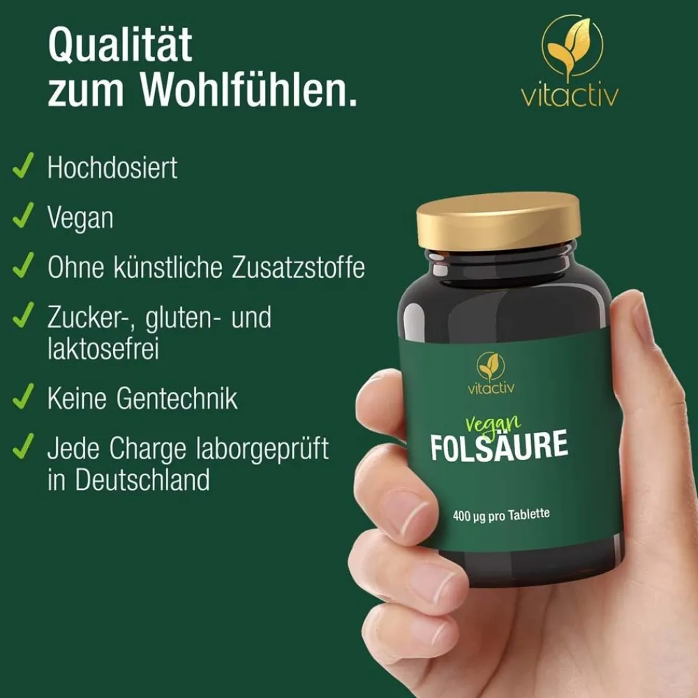 Vitactiv Folsäure Tabletten 400 µg| Online