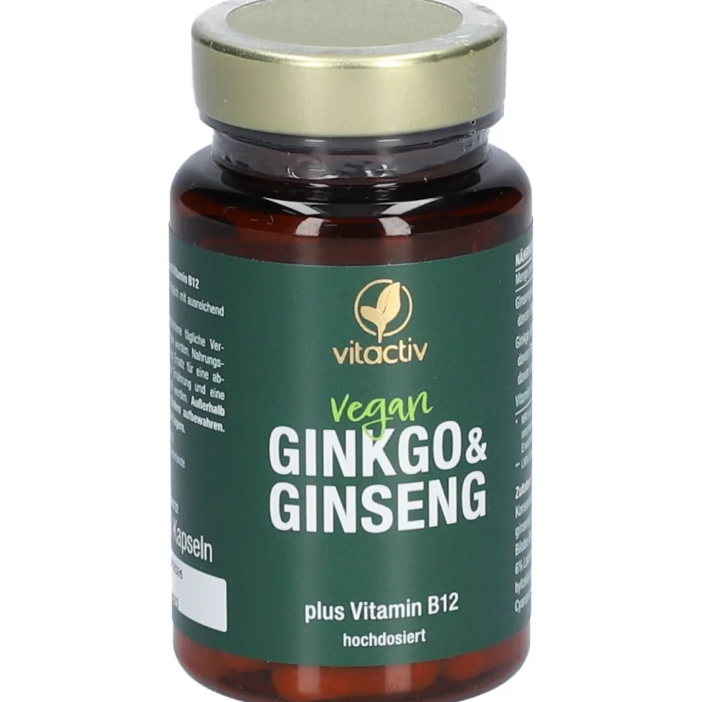 Ginkgo + Ginseng + B12>Vitactiv Clearance