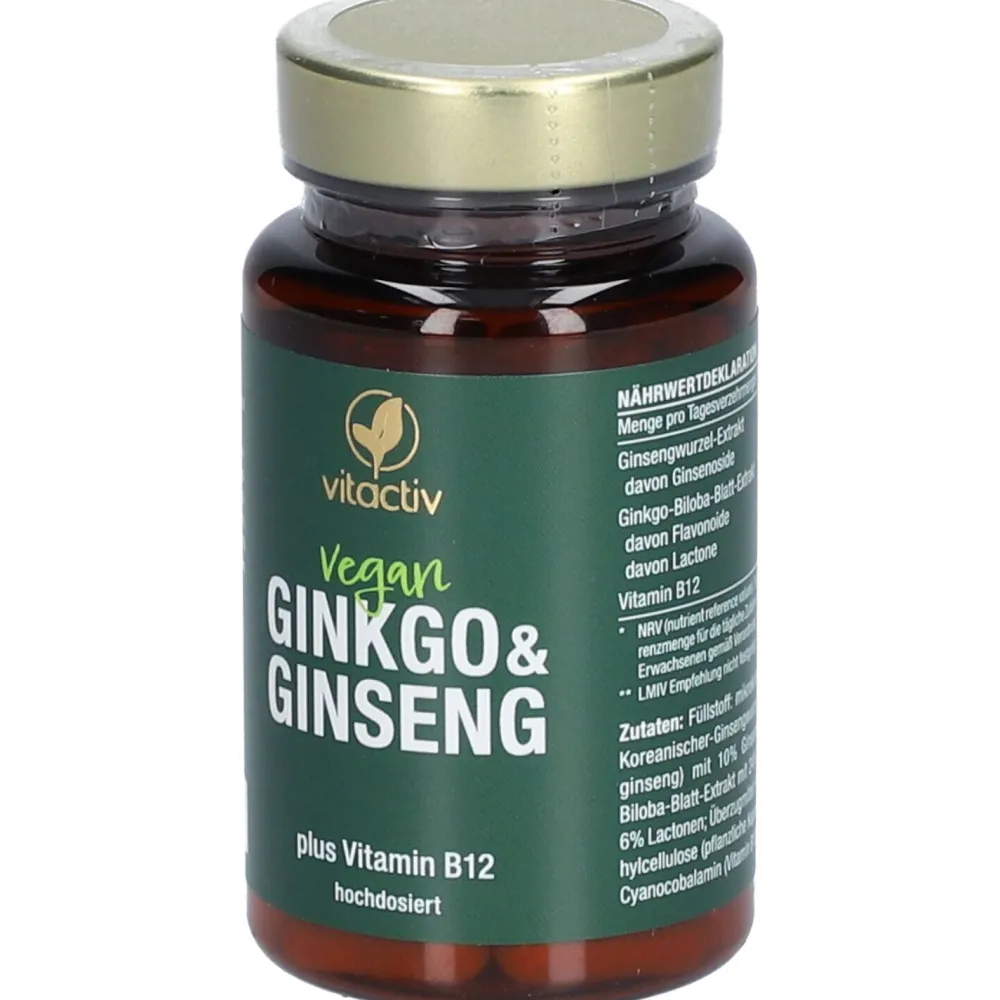 Ginkgo + Ginseng + B12>Vitactiv Clearance