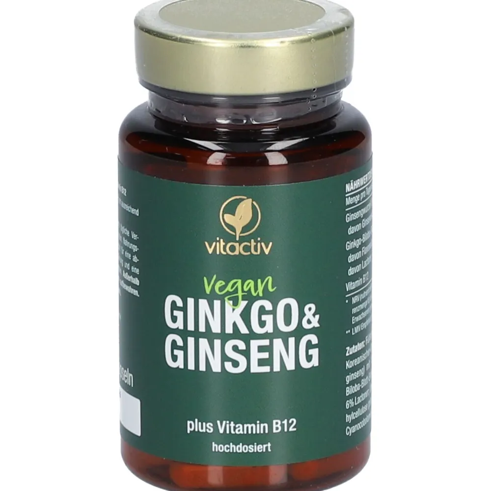 Ginkgo + Ginseng + B12>Vitactiv Clearance