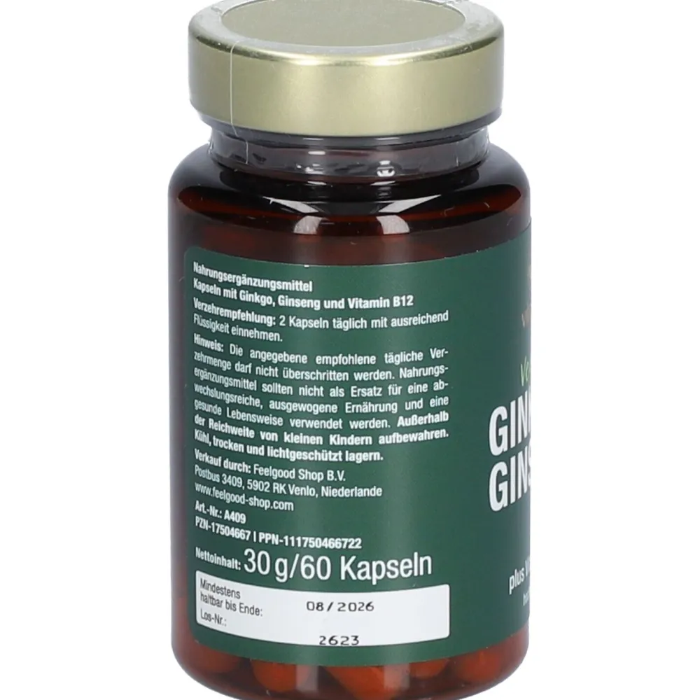 Ginkgo + Ginseng + B12>Vitactiv Clearance