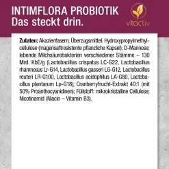 Vitactiv - INTIMFLORA PROBIOTIK - Milchsäurebakterien| Sale