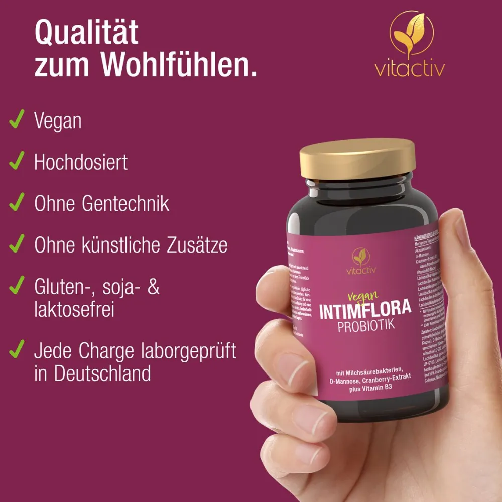 Vitactiv - INTIMFLORA PROBIOTIK - Milchsäurebakterien| Sale