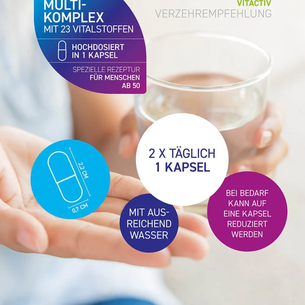 MULTI 50+ Vitamin- & Mineralstoff-Komplex|Vitactiv New