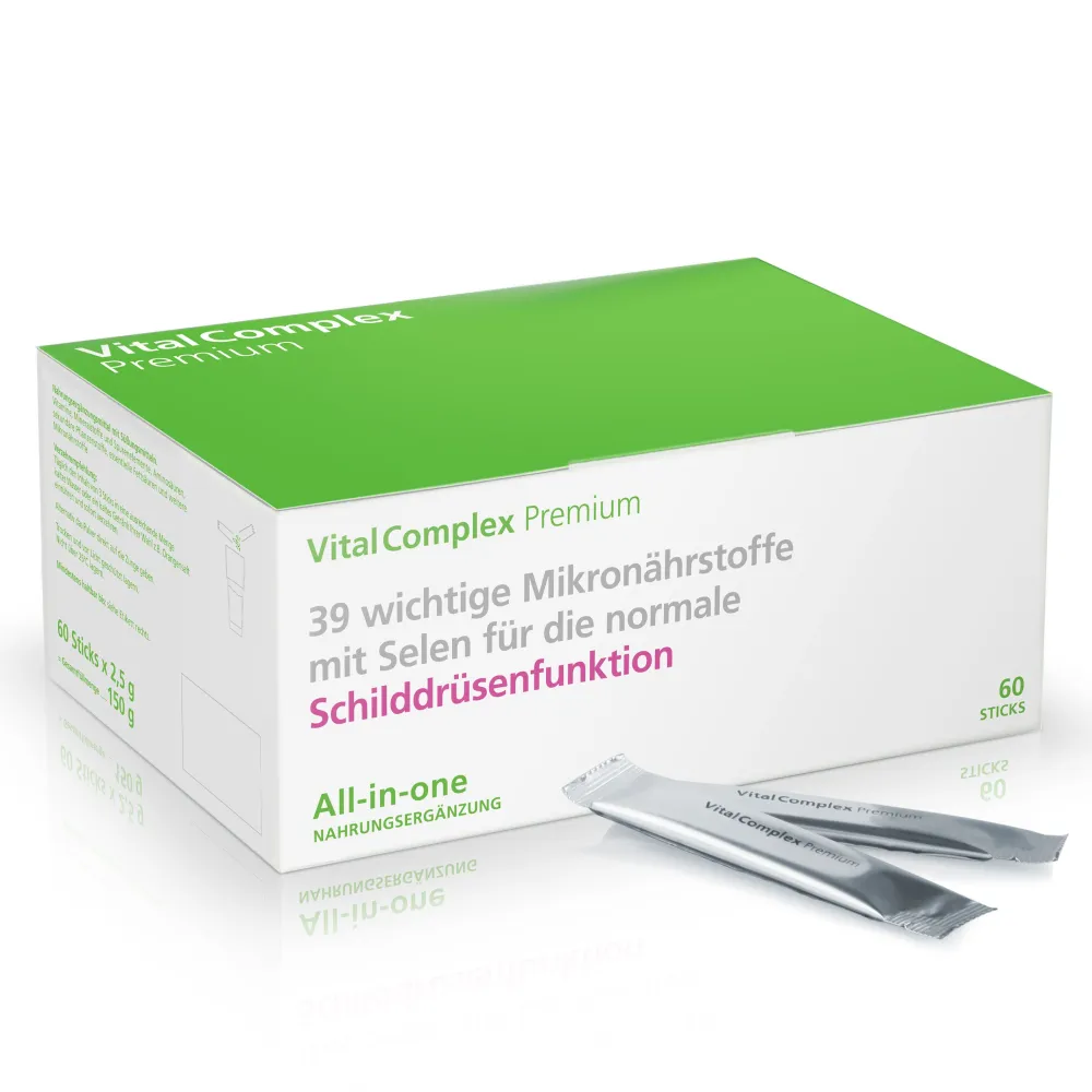 VitalComplex Premium mit Selen für die normale Schilddrüsenfunktion|
