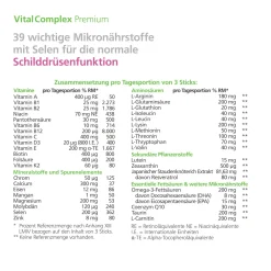 VitalComplex Premium mit Selen für die normale Schilddrüsenfunktion|