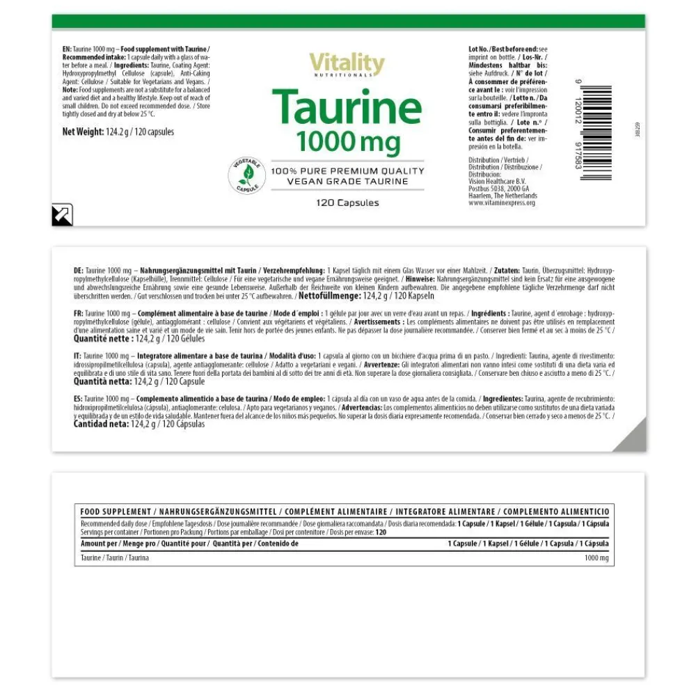 Taurine 1000 mg>Vitality New