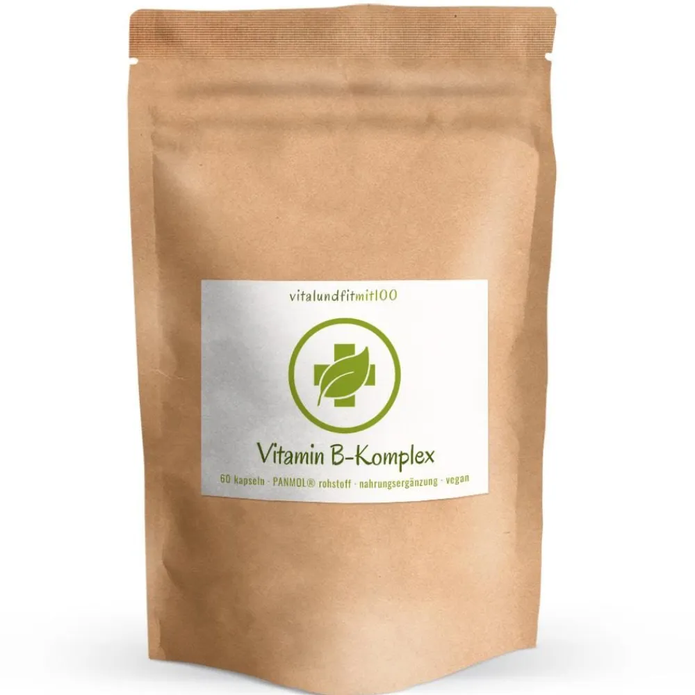 ® Vitamin B Komplex (B1-B12) Kapseln|vitalundfitmit100 Hot