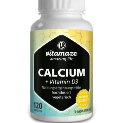 Calcium 600 mg + Vitamin D3 hochdosiert>vitamaze Hot