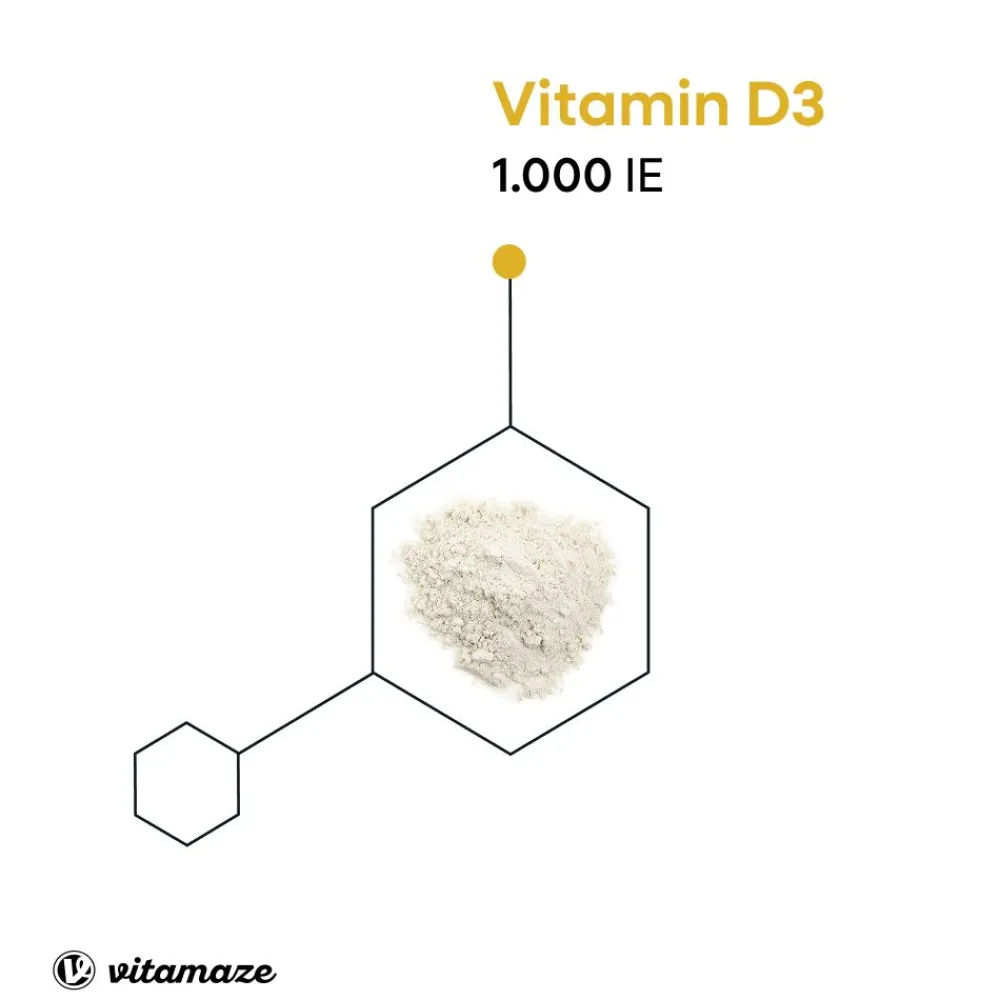 Vitamin D3 1.000 I.E. hochdosiert|vitamaze Clearance