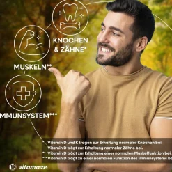 Vitamin D3 + K2 Tropfen hochdosiert|vitamaze Hot