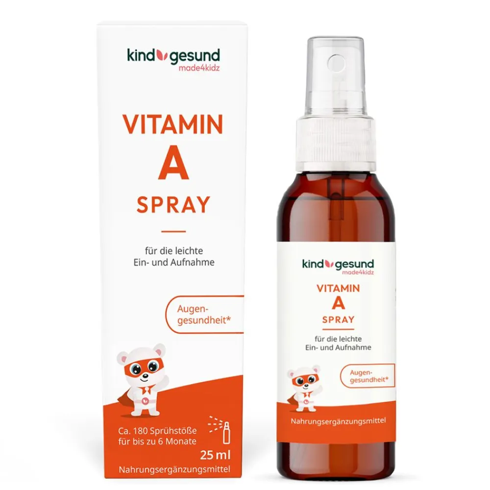 Vitamin A Spray für Kinder – Hochwertiges veganes Vitamin A>