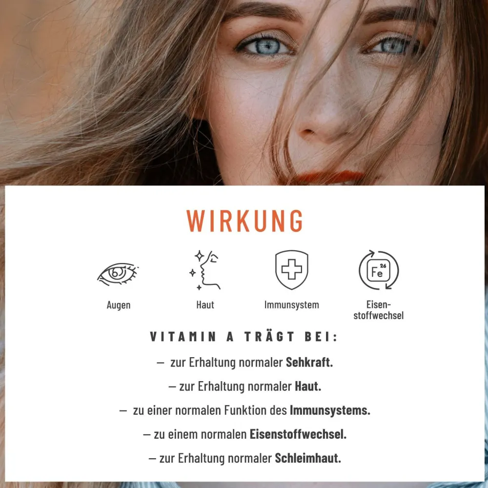 Vitamin A 1700 Tropfen Augenvitamine hochdosiert Vegan Retinol 50 ml Augenweide ®>NATURTREU Sale