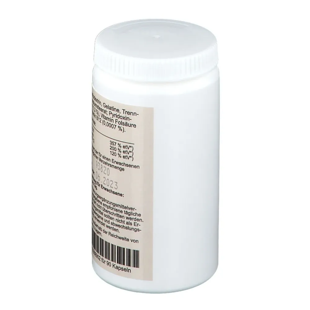 Vitamin B12 + B6 + Folsäure ohne Lactose> New
