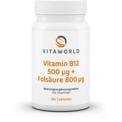 Vitamin B12 500 µg + Folsäure> Best