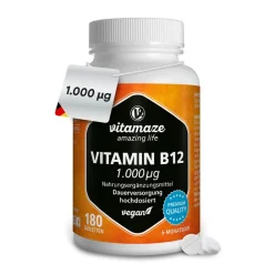 VITAMIN B12 1.000 µg hochdosiert vegan|vitamaze Best