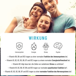 Vitamin B Komplex 8 B-Vitamine 3 Cofaktoren 120 vegane Kapseln Nervenstark ®|NATURTREU Discount