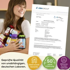 Vitamin B Komplex Multivitamin Gummies I alle B-Vitamine mit 12 µg Vitamin B12 I Mango-Geschmack ...><noscript><img width=