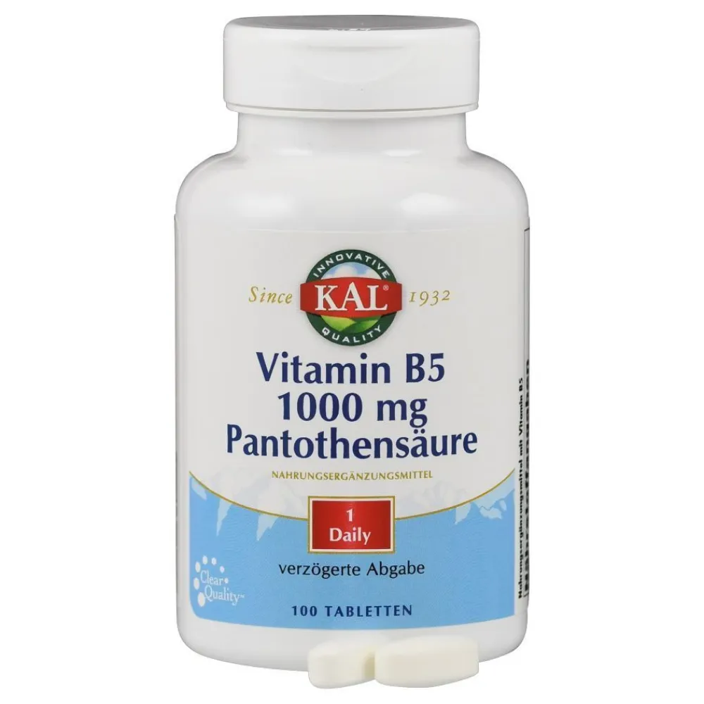 Vitamin B5 1000 mg Pantothensäure| Clearance