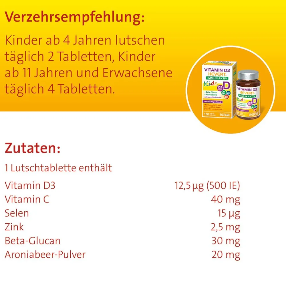 Vitamin D3 Hevert Immun Aktiv Kids> Sale