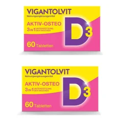 Vitamin D3 1000 I.E. VIT Osteo mit K2, Kalzium für Knochen*|Vigantol New