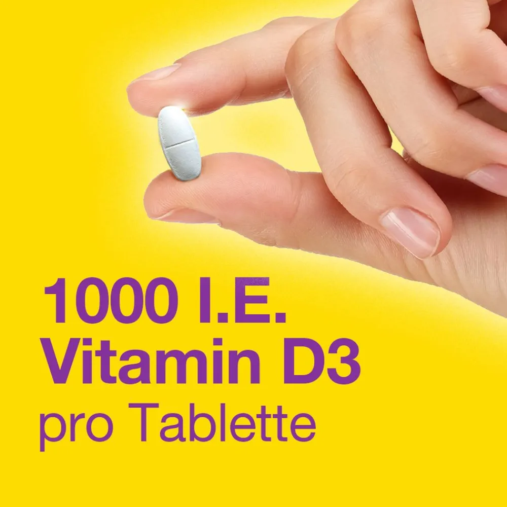 Vitamin D3 1000 I.E. VIT Osteo mit K2, Kalzium für Knochen*|Vigantol New