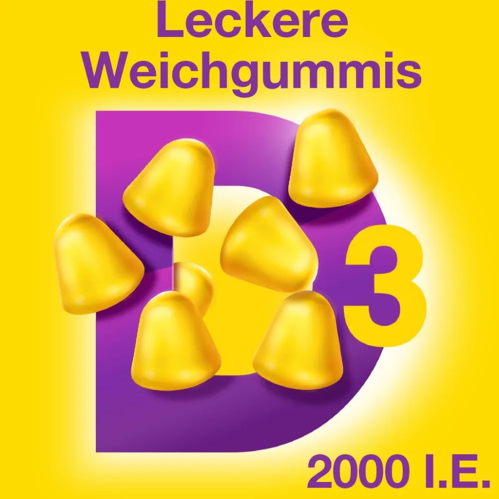 Vitamin D3 2000 I.E. VIT Weichgummis - für ein aktives Leben²|Vigantol Best