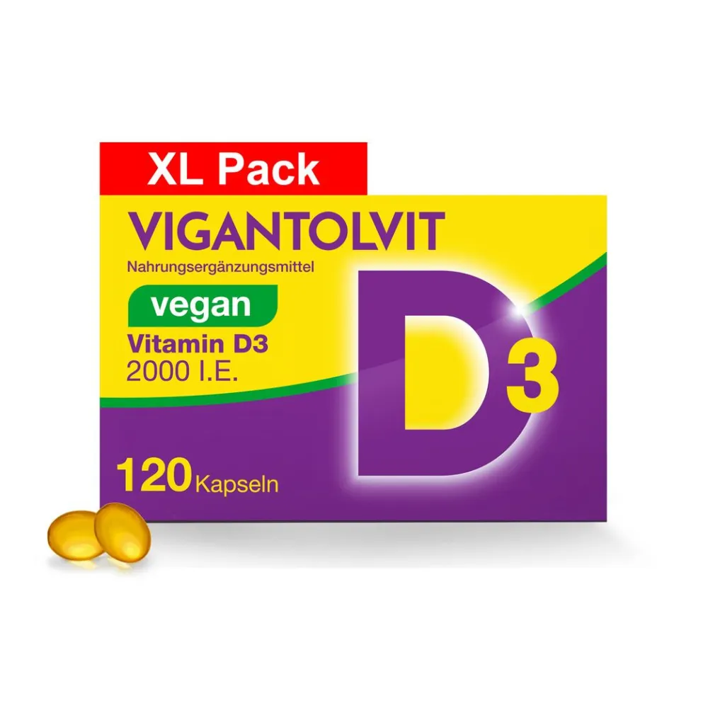 Vitamin D3 2000 I.E. VIT Weichkapseln vegan - für ein aktives Leben²|Vigantol Clearance