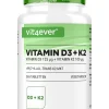 Vitamin D3 5.000 I.E. + Vitamin K2 100 mcg|vit4ever Outlet