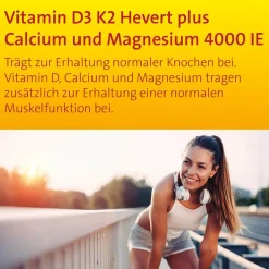 Vitamin D3 K2 Hevert + Calcium & Magnesium 4000 IE – Starke Knochen und Muskeln| Hot