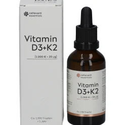 Vitamin D3 + K2 [1.000 IE + 20 μg]><noscript><img width=