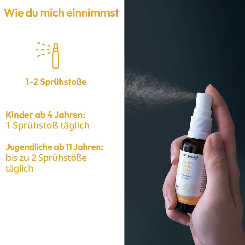 Vitamin D3+K2 Spray für Kinder – kindgesund®> Sale