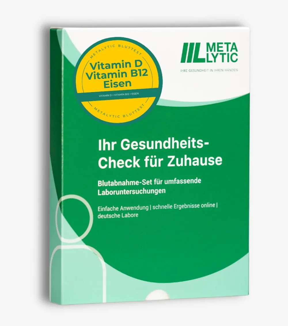 Vitamin D Test, Vitamin B12 Test & Eisenmangel Test (vollwertiger Labortest)> Hot