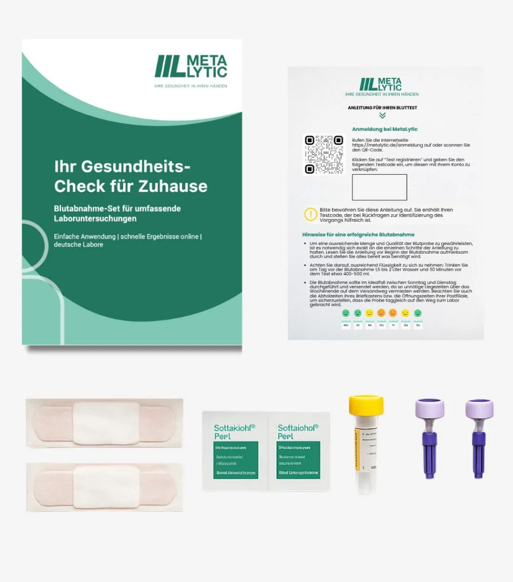 Vitamin D Test, Vitamin B12 Test & Eisenmangel Test (vollwertiger Labortest)> Hot