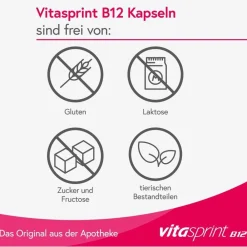 B12 Kapseln, 100 St. mit Vitamin B12 für mehr Energie|vitasprint Best