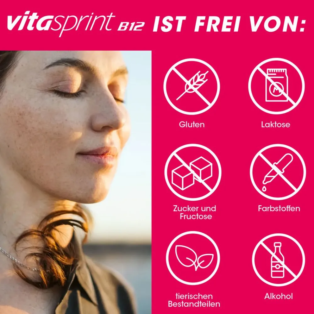 B12 Trinkfläschchen, mit Vitamin B12 für mehr Energie - Jetzt 20% mit dem Code Vitamine20 sparen*>vitasprint Discount