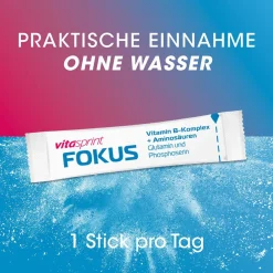 Fokus Direktsticks – Vitamin B5 für mentale Leistungsfähigkeit - Jetzt 20% mit dem Code Vitamine20 sparen*|vitasprint Online