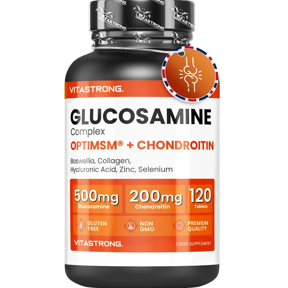 Vitastrong Glucosamin Komplex - 120 Tabletten, Unterstützung für Gelenke & Knorpel| New