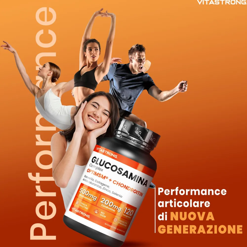 Vitastrong Glucosamin Komplex - 120 Tabletten, Unterstützung für Gelenke & Knorpel| New