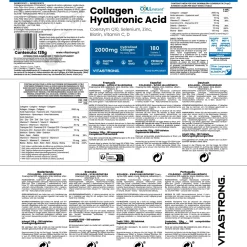 Vitastrong Kollagen Hyaluronsäure - 180 Kapseln, 2000 mg COLLinstant Kollagen| Online