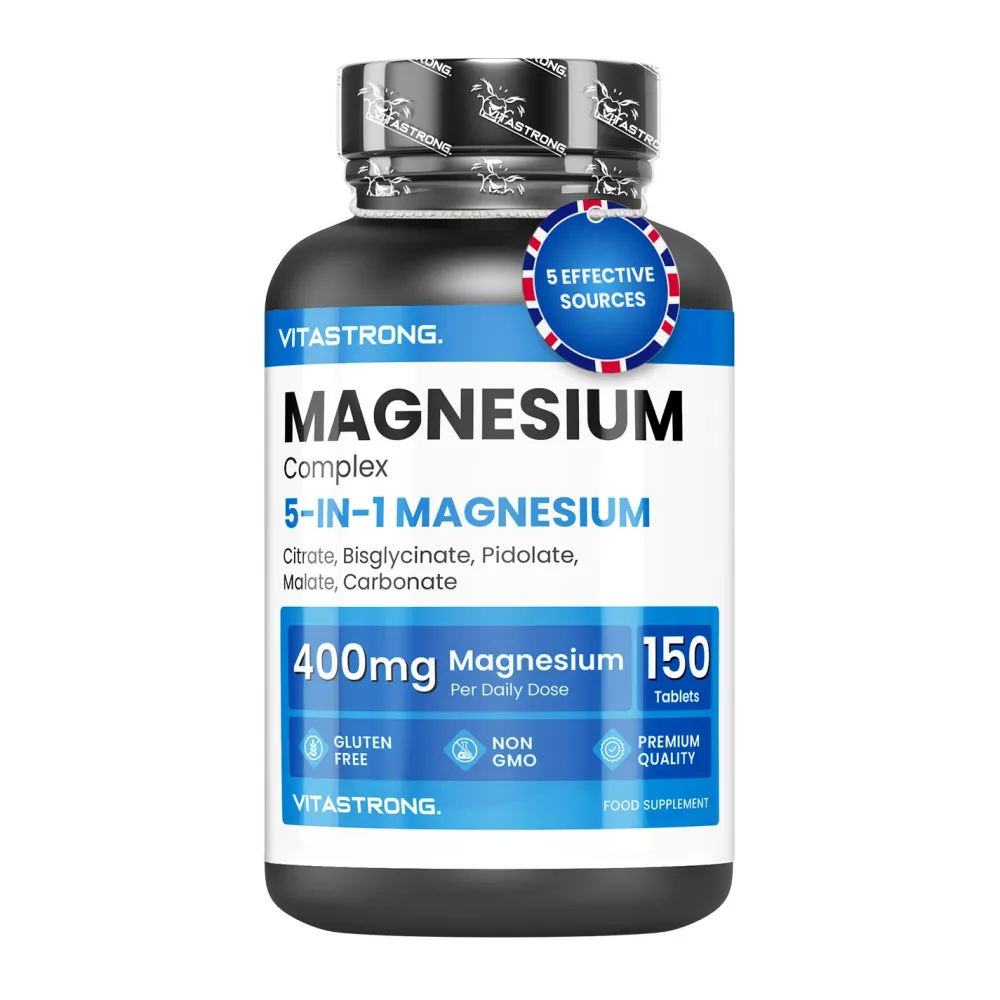 Vitastrong Magnesium Komplex 5-in-1, 400mg pro Dosis - 150 Tabletten> Hot