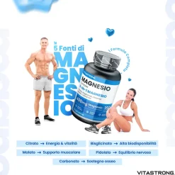 Vitastrong Magnesium Komplex 5-in-1, 400mg pro Dosis - 150 Tabletten><noscript><img width=