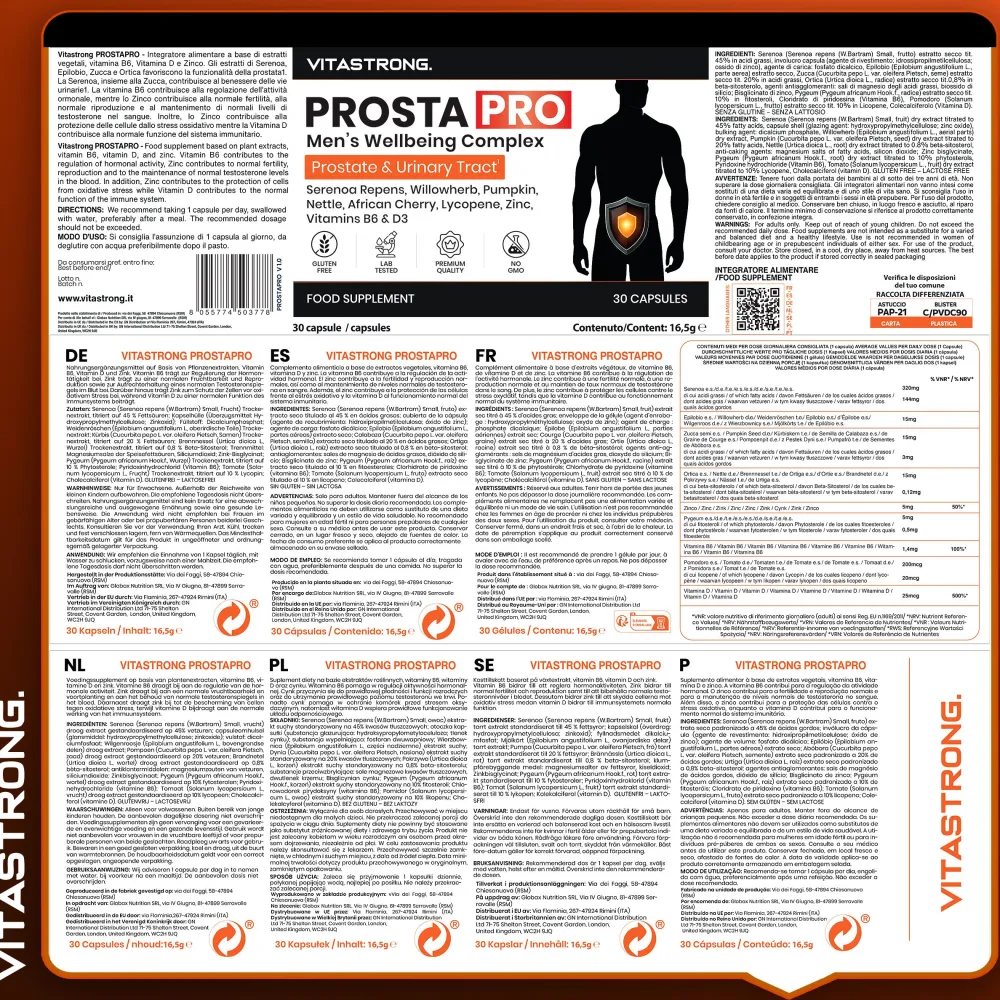 Vitastrong Prosta Pro - Unterstützung für Prostata und Harnwege> Sale