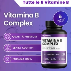 Vitastrong Vitamin B Komplex - 180 Tabletten, Hochdosiert| Online