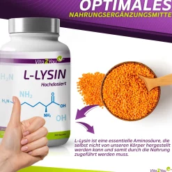 L-Lysin 1200mg Kapseln|Vita2You Online