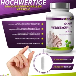 Sango Meereskoralle Kapseln Magnesium & Kalzium>Vita2You