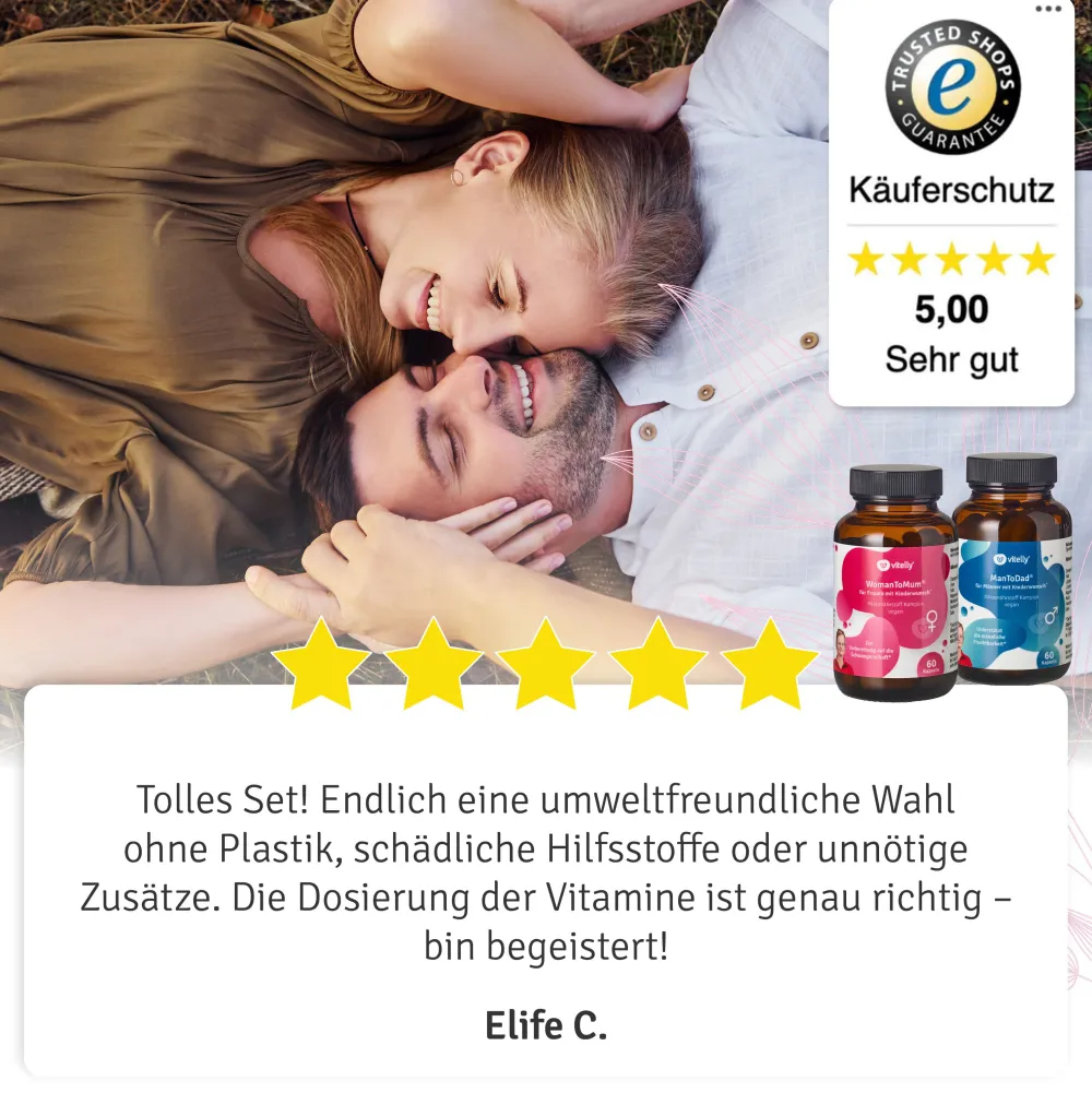 vitelly BabyBoom Duo – Kinderwunsch Kapseln für Sie & Ihn für einen Monat> Hot