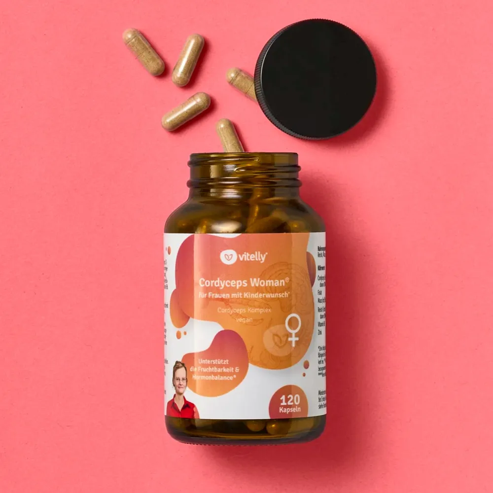 vitelly Cordyceps Woman® Zyklus Kapseln für Frauen mit Kinderwunsch ausreichend für einen Monat!> Online