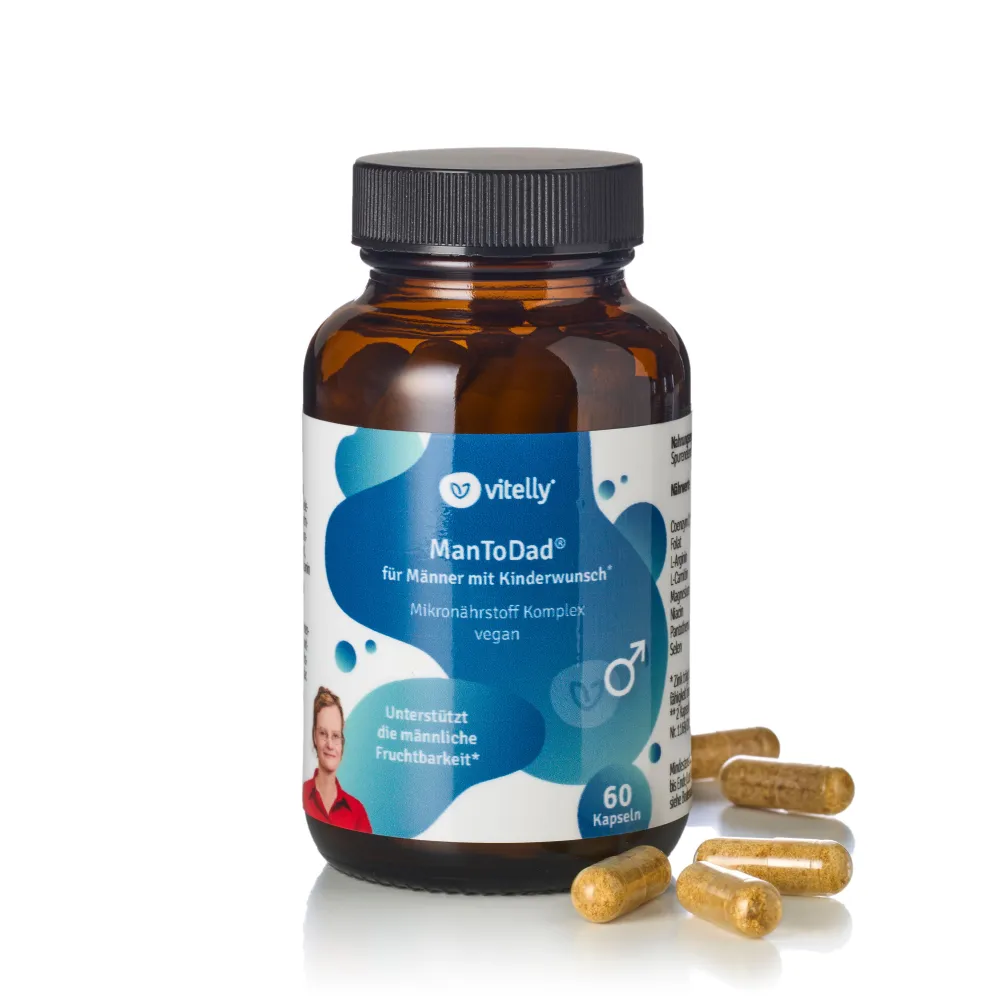 vitelly ManToDad® Kinderwunsch Vitamine für einen Monat| Online