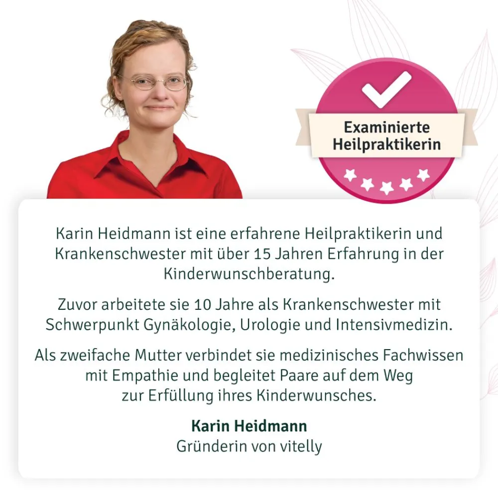 vitelly WomanToMum® Kinderwunsch Vitamine für einen Monat> Hot